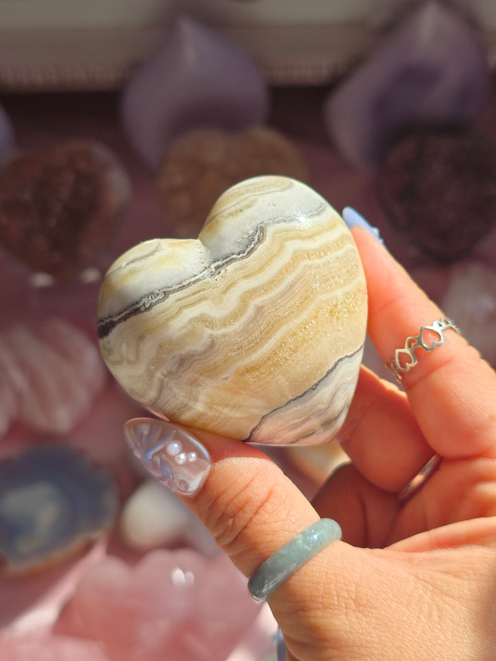 You Pick , Zebra Jasper Puffy Heart