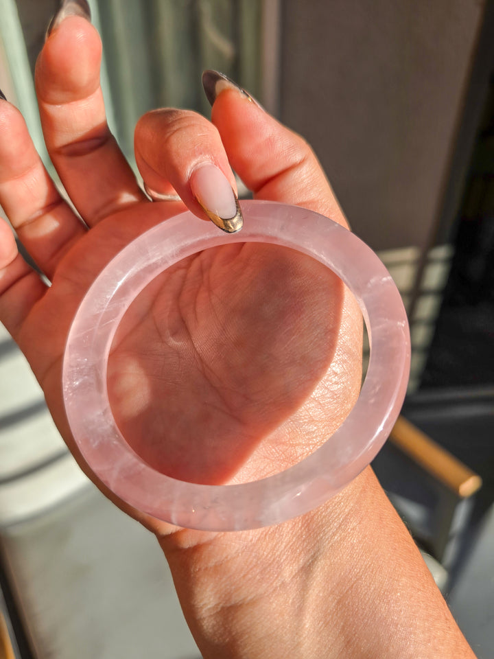 Gemmy Rose Quartz Bangle 58mm