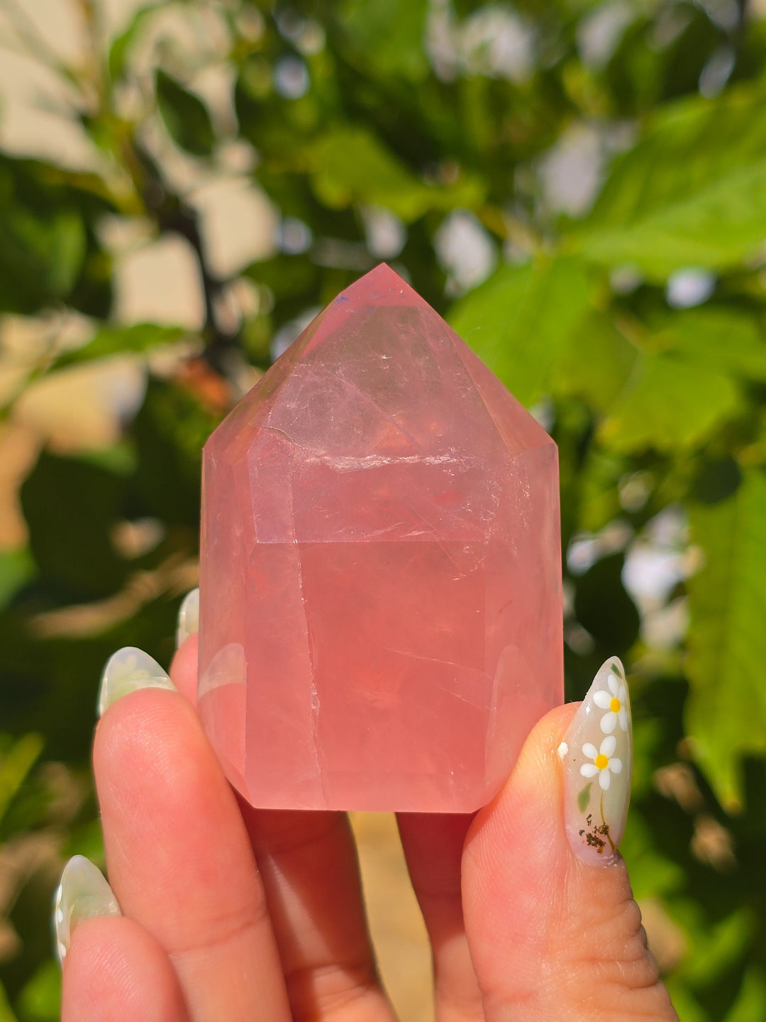 HQ Brazillian Rose Quartz Tower T16