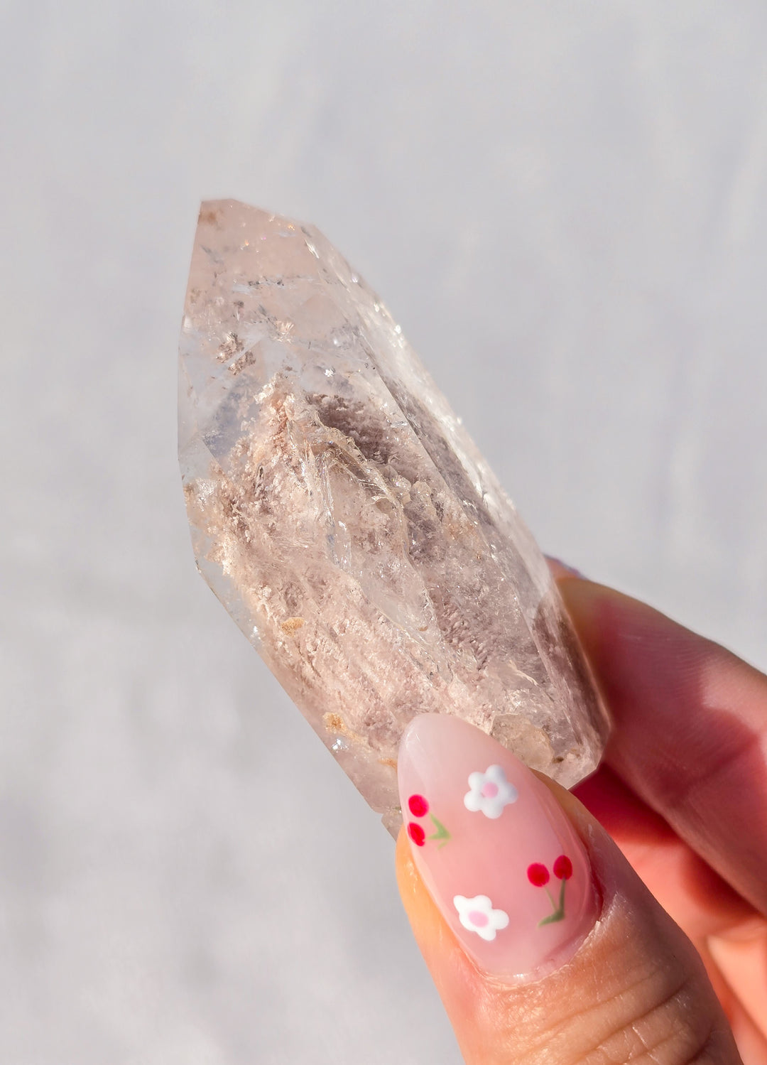 Pink Lithium Garden Quartz Tower I