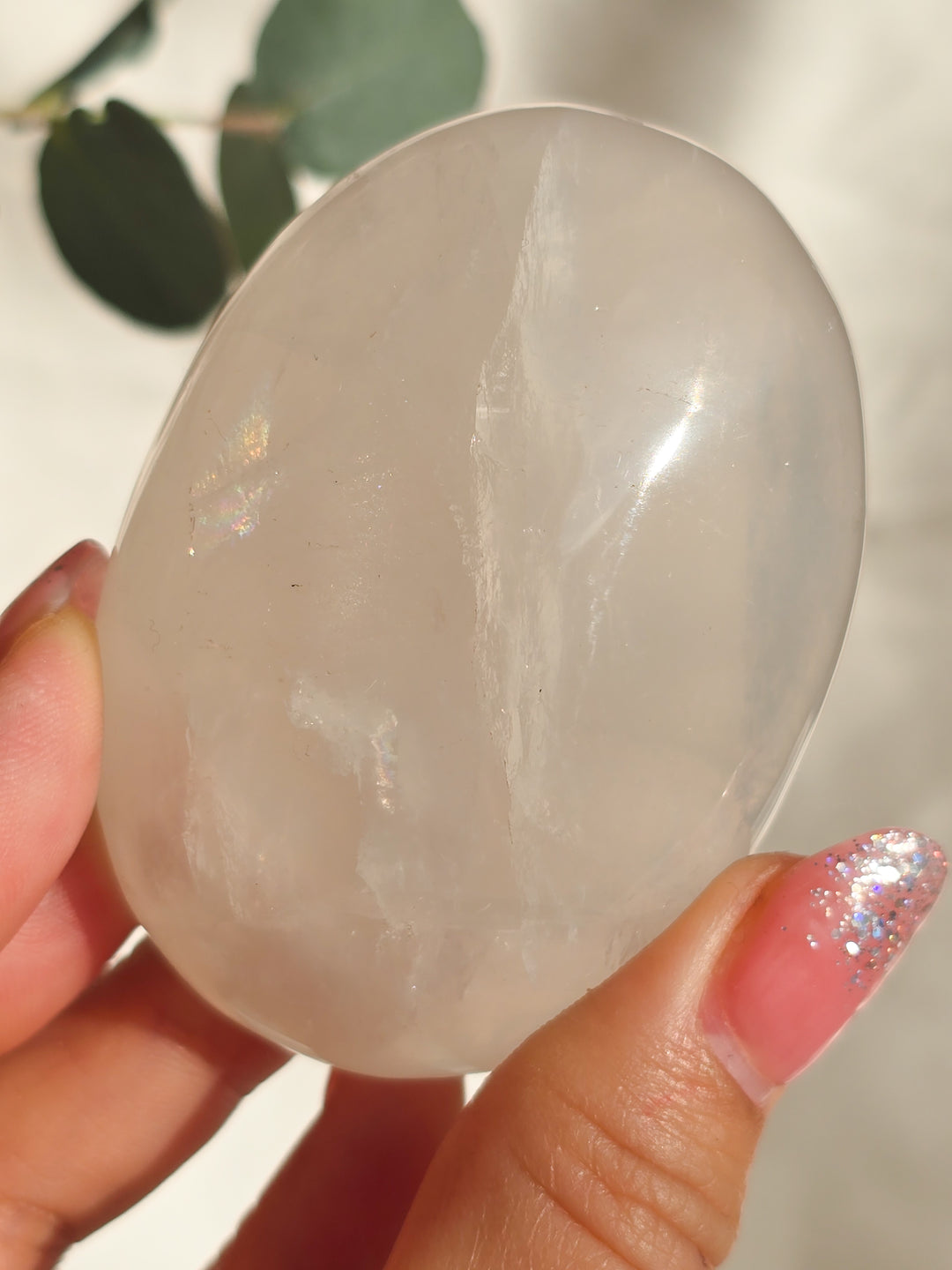 Girasol Moon Quartz Palmstone