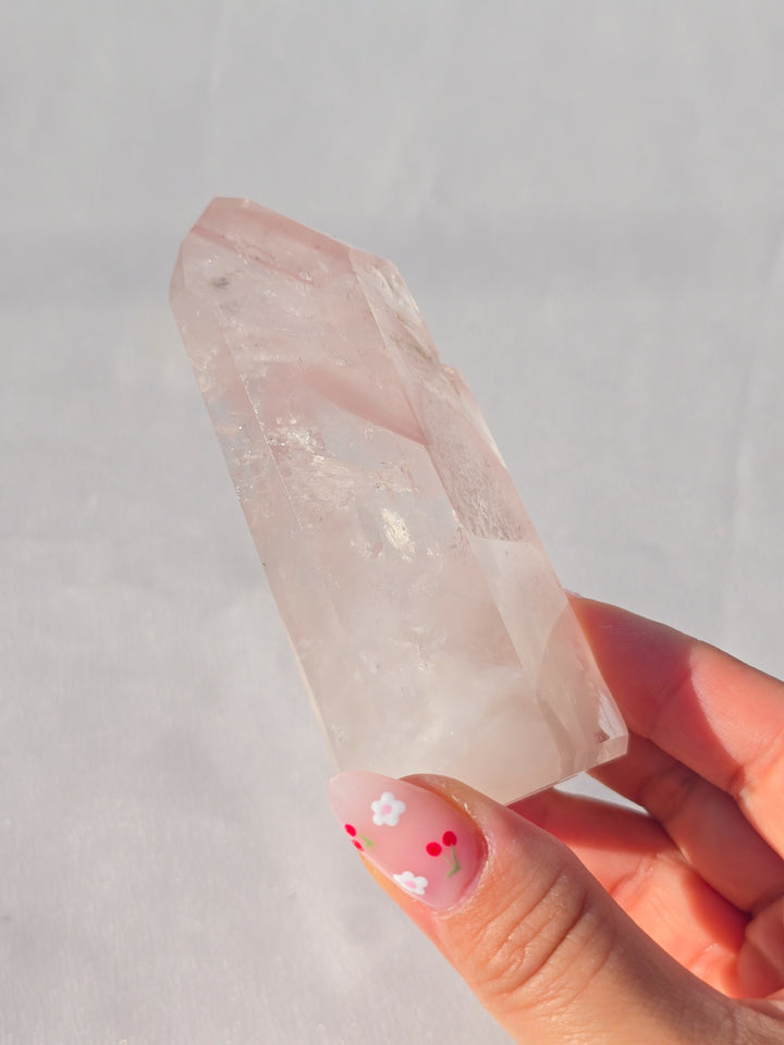 Pink Lithium Quartz Tower A