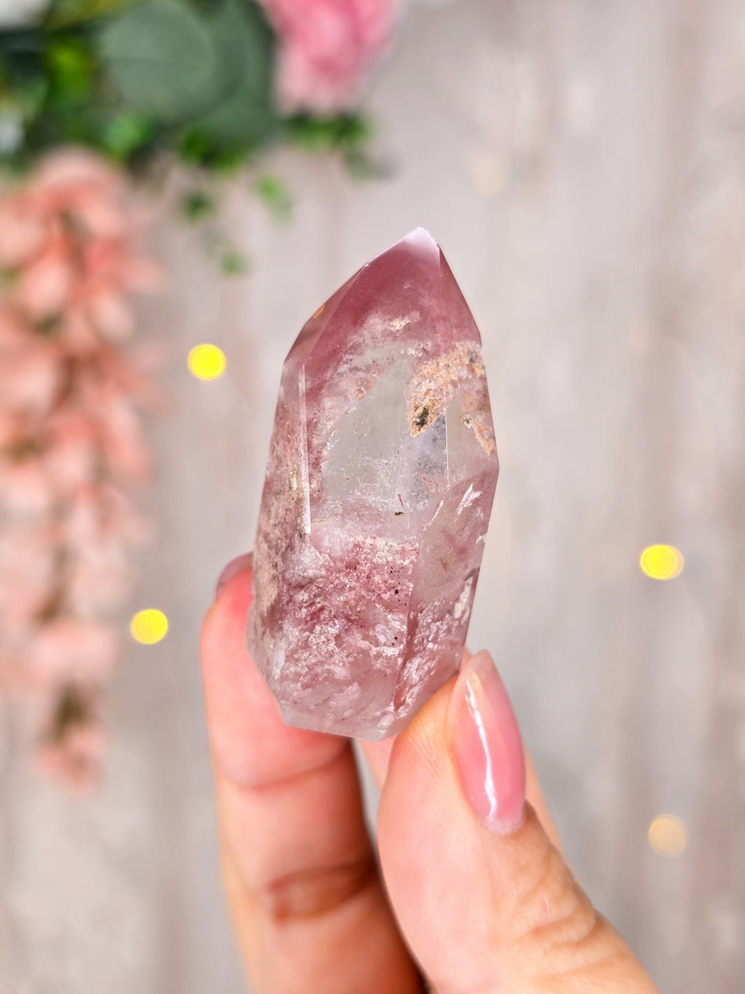 Pink Lemurian Quartz Towers