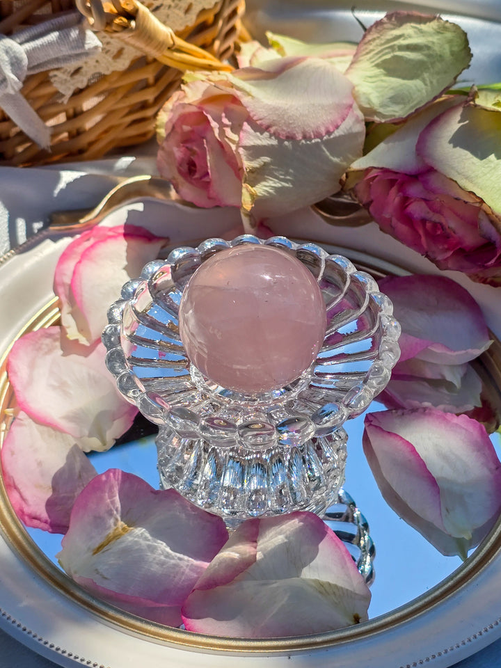 Rose Quartz Sphere J