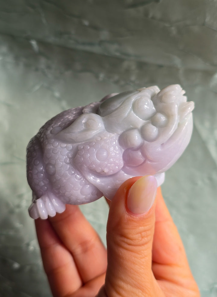 Lavender Jade Lucky Toad A
