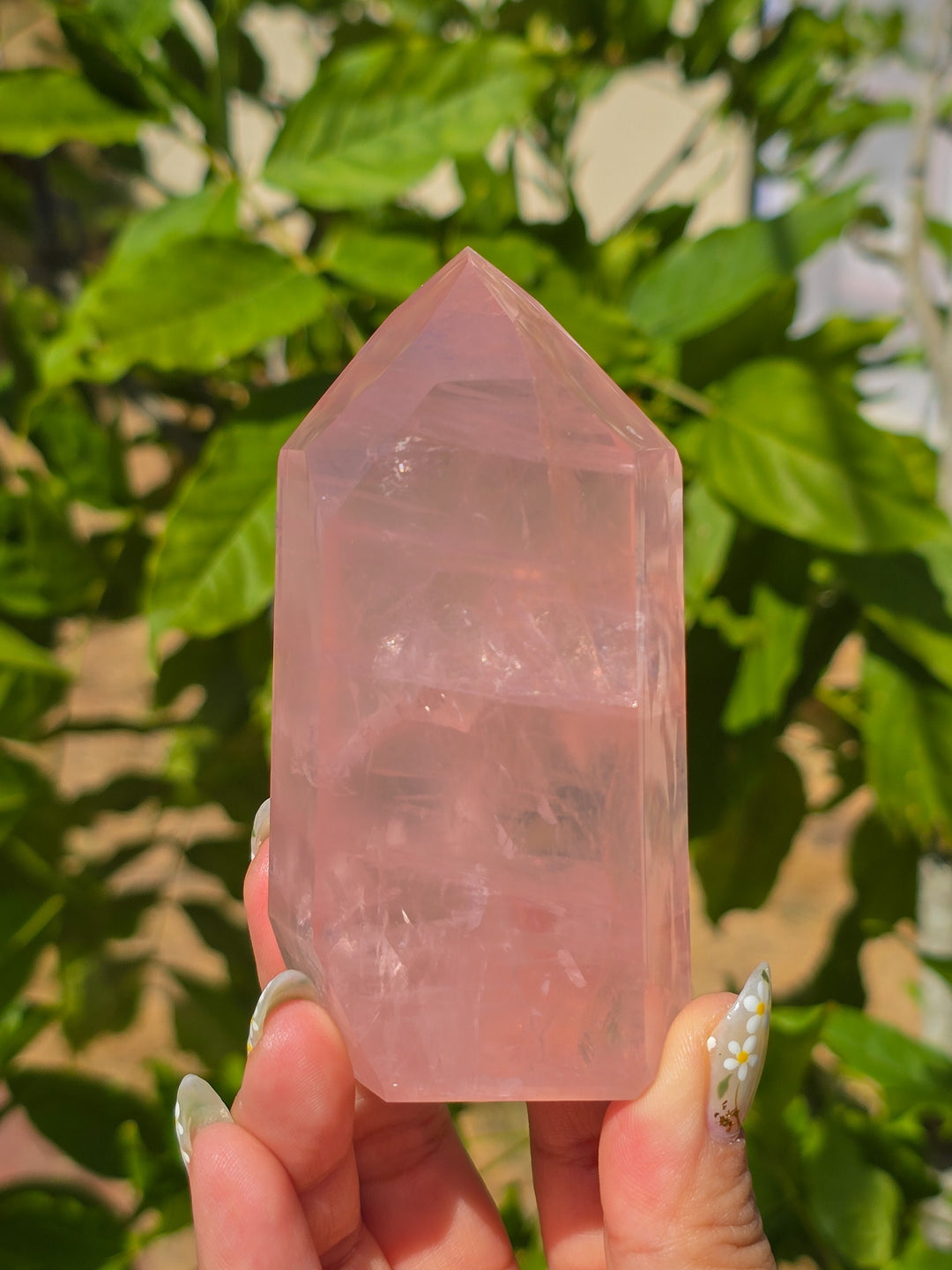 HQ Brazillian Rose Quartz Tower T7