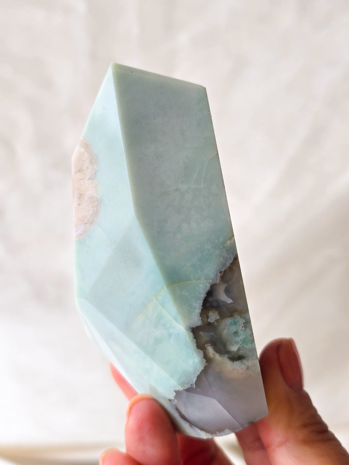 You Pick, Green Flower Agate Freeform