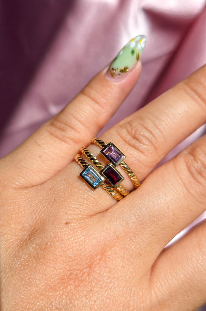 Braided Vermeil Court Ring