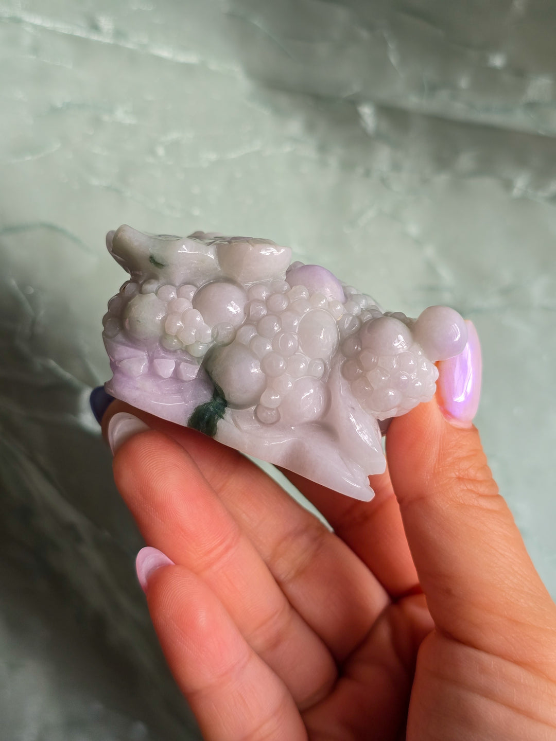 Lavender Jade Lucky Toad B
