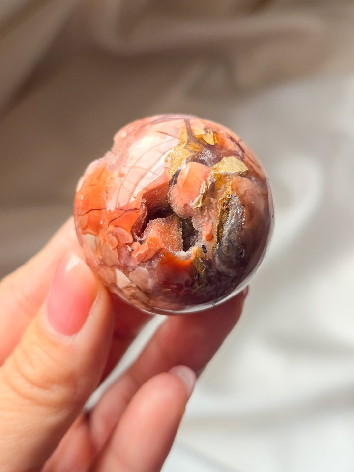 Cotton Candy Agate Sphere A