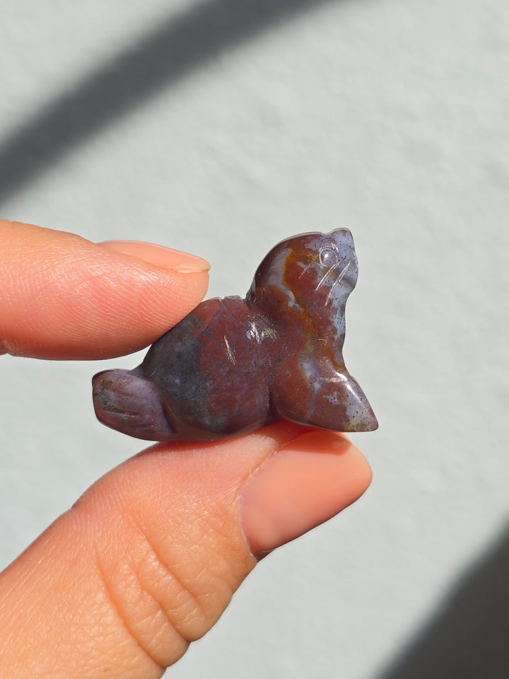 Mini Ocean Jasper Seal