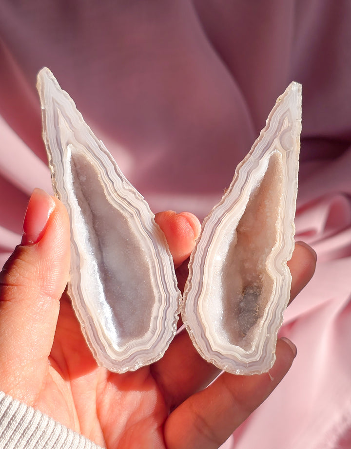 Green Lee Agate 🧚‍♀️ Pair "Melian" e