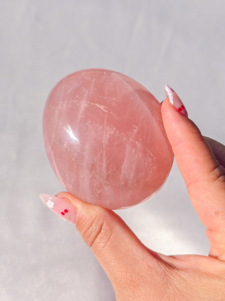 Rose Quartz Palmstone B