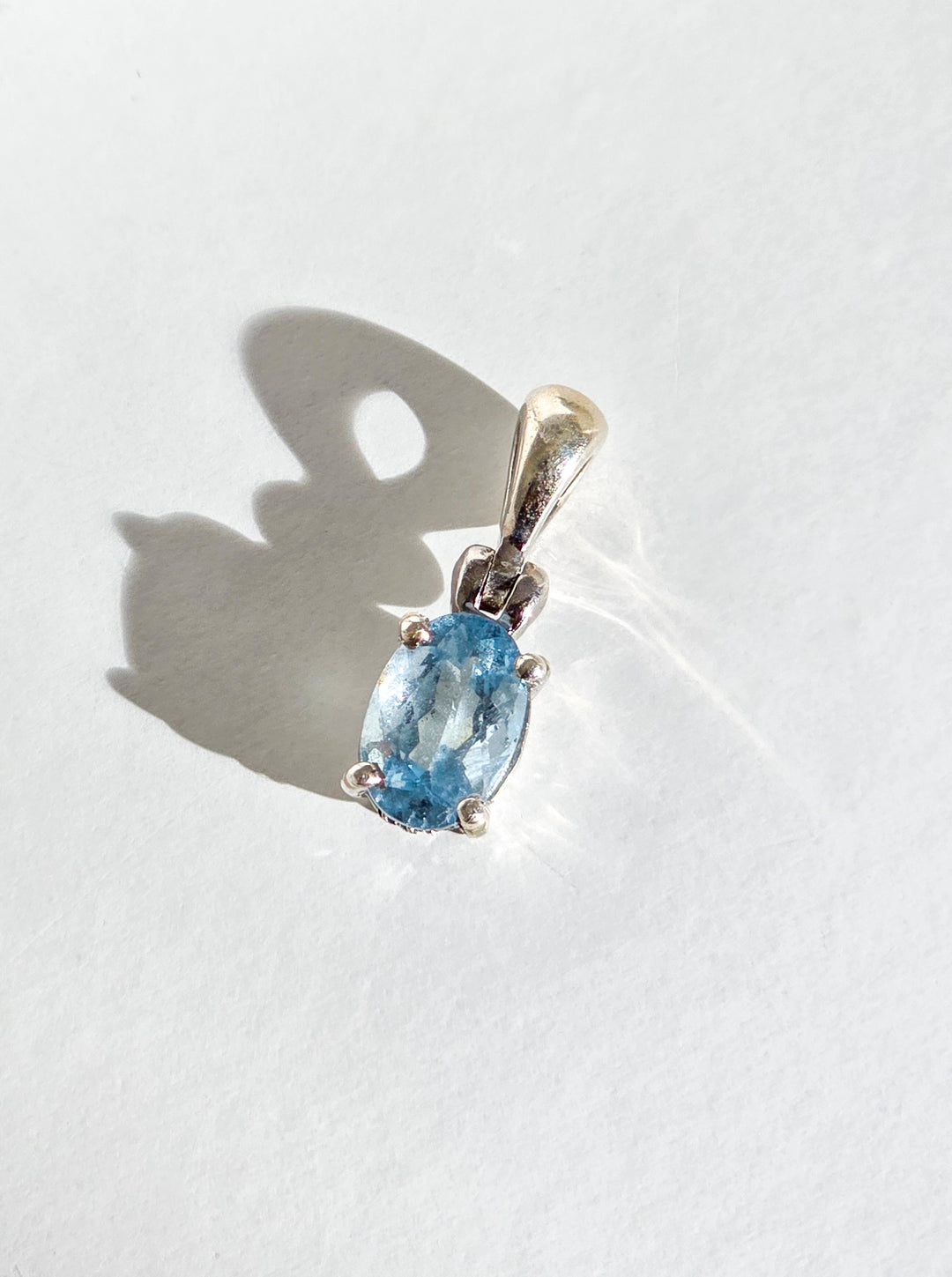 Faceted Aquamarine Pendant