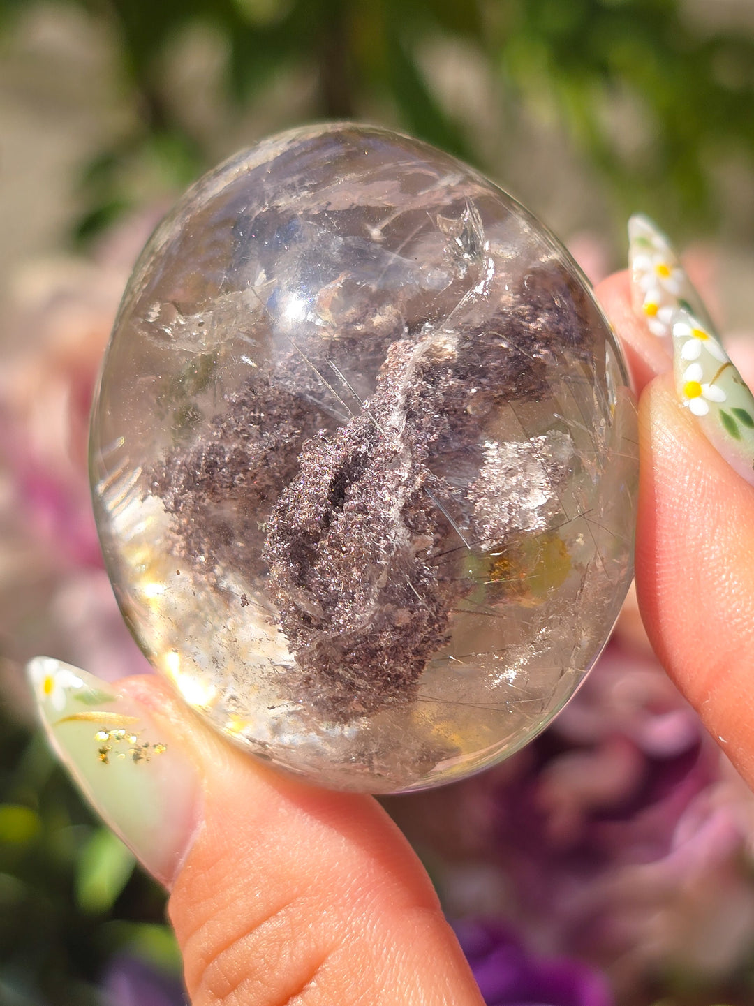 Garden Quartz Lens With Rutile A