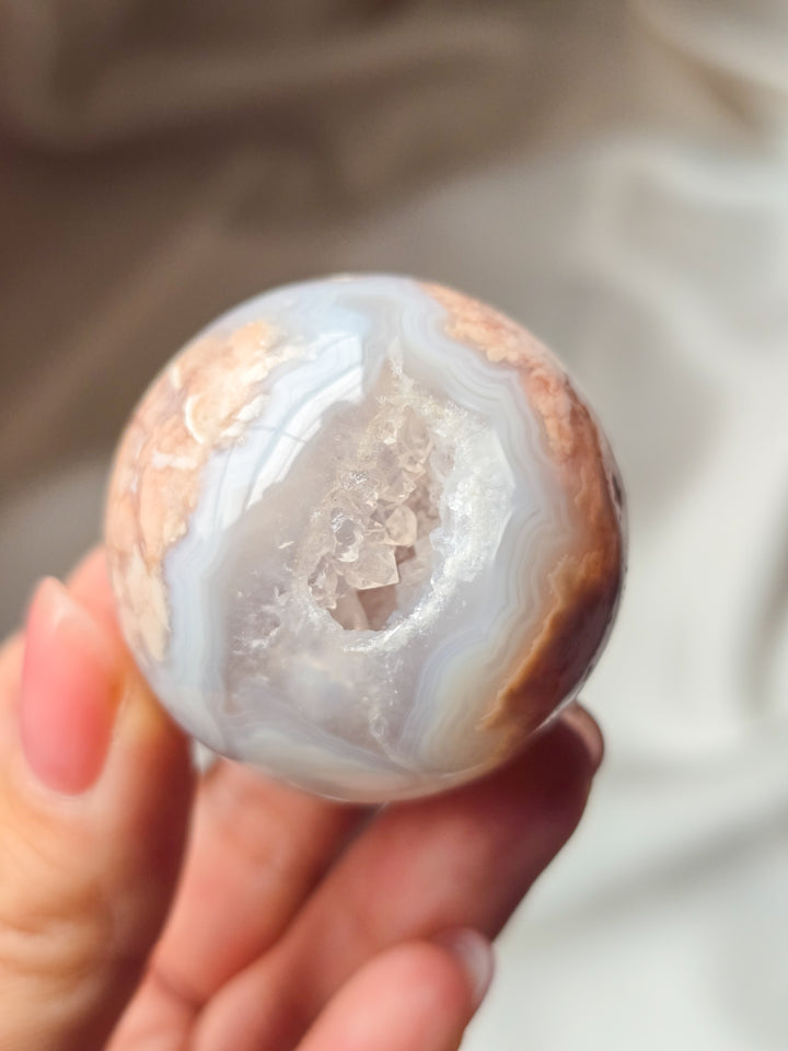 Cotton Candy Agate Sphere B