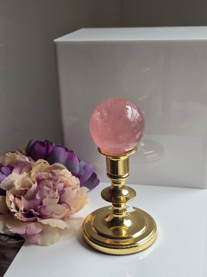 HQ Brazillian Rose Quartz Sphere "E"