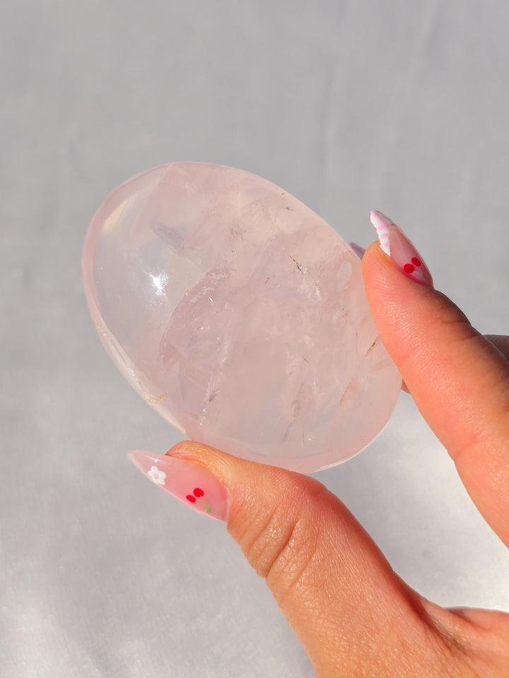 Rose Quartz Palmstone F Bgrade