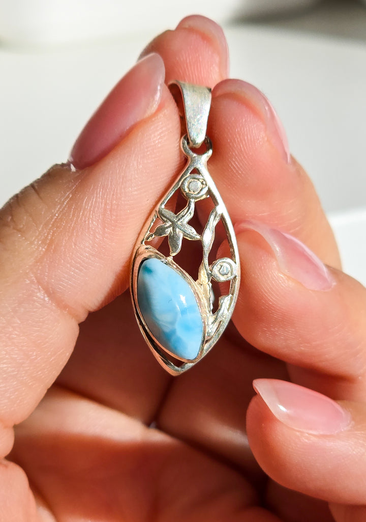 Under The Sea Larimar Pendant
