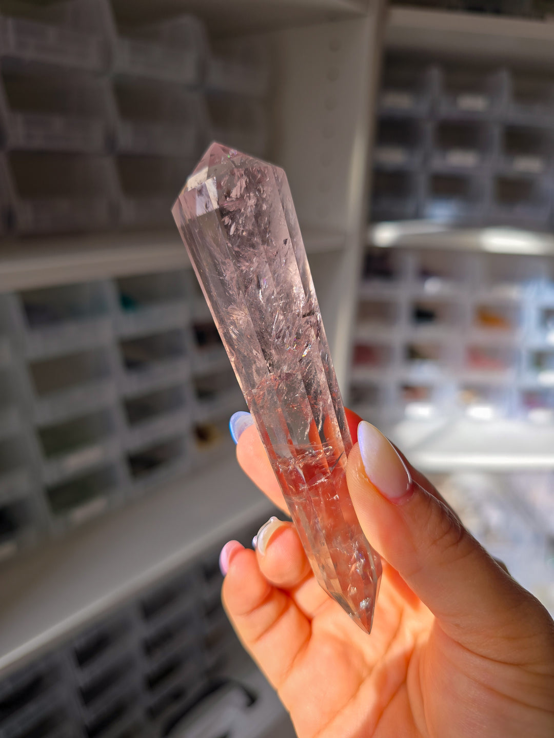 Bi-Colored Prasiolite DT from Brazil