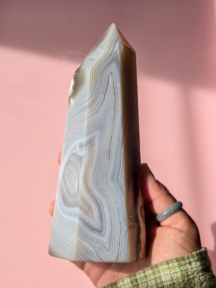 Road Map Banded Agate Tower