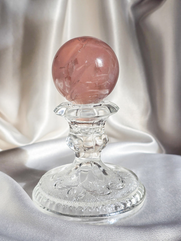 Vintage Glass Candle Holders