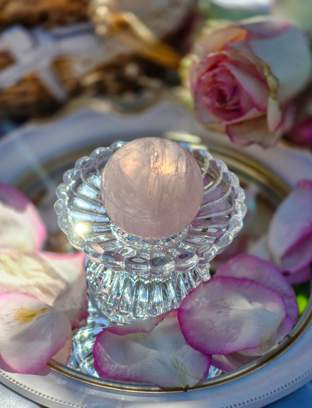Rose Quartz Sphere H