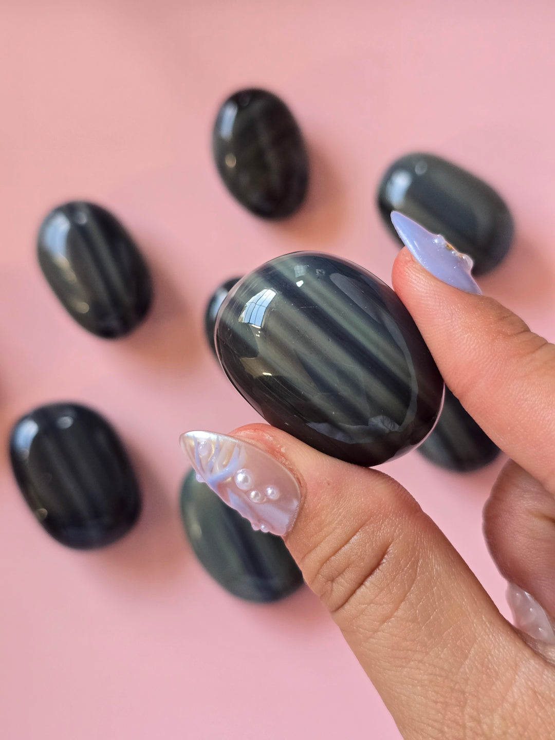 Platinum Obsidian Tumble