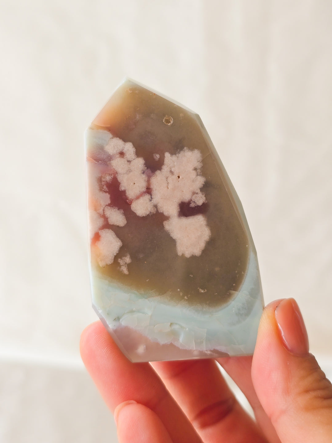 You Pick, Green Flower Agate Freeform