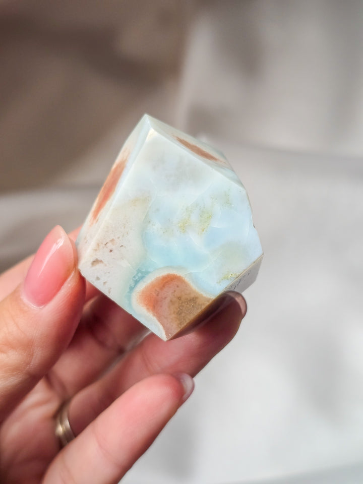 Milky Green Flower Agate Gushers