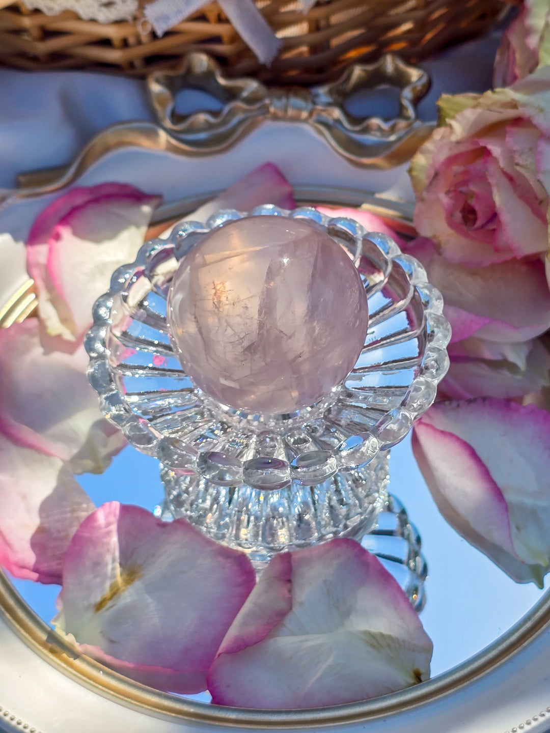 Rose Quartz Sphere E