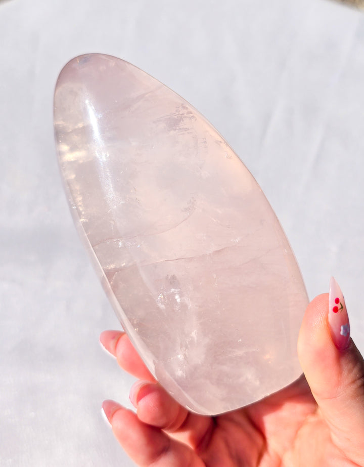 Girasol Rose Quartz Freeform B