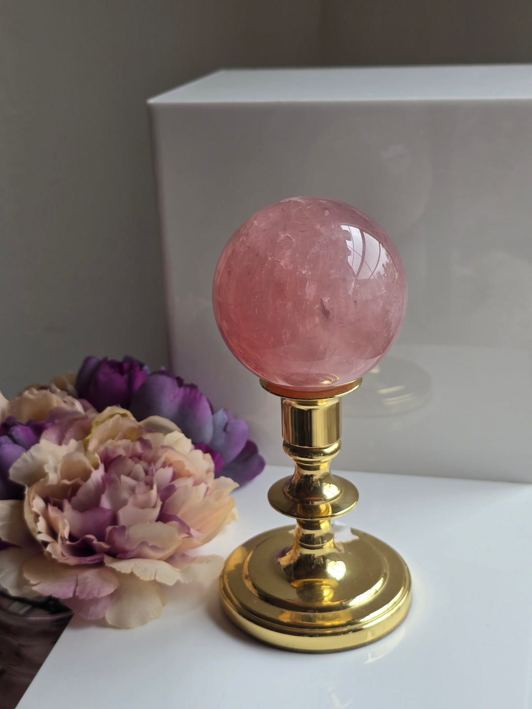 HQ Brazillian Rose Quartz Sphere "A"