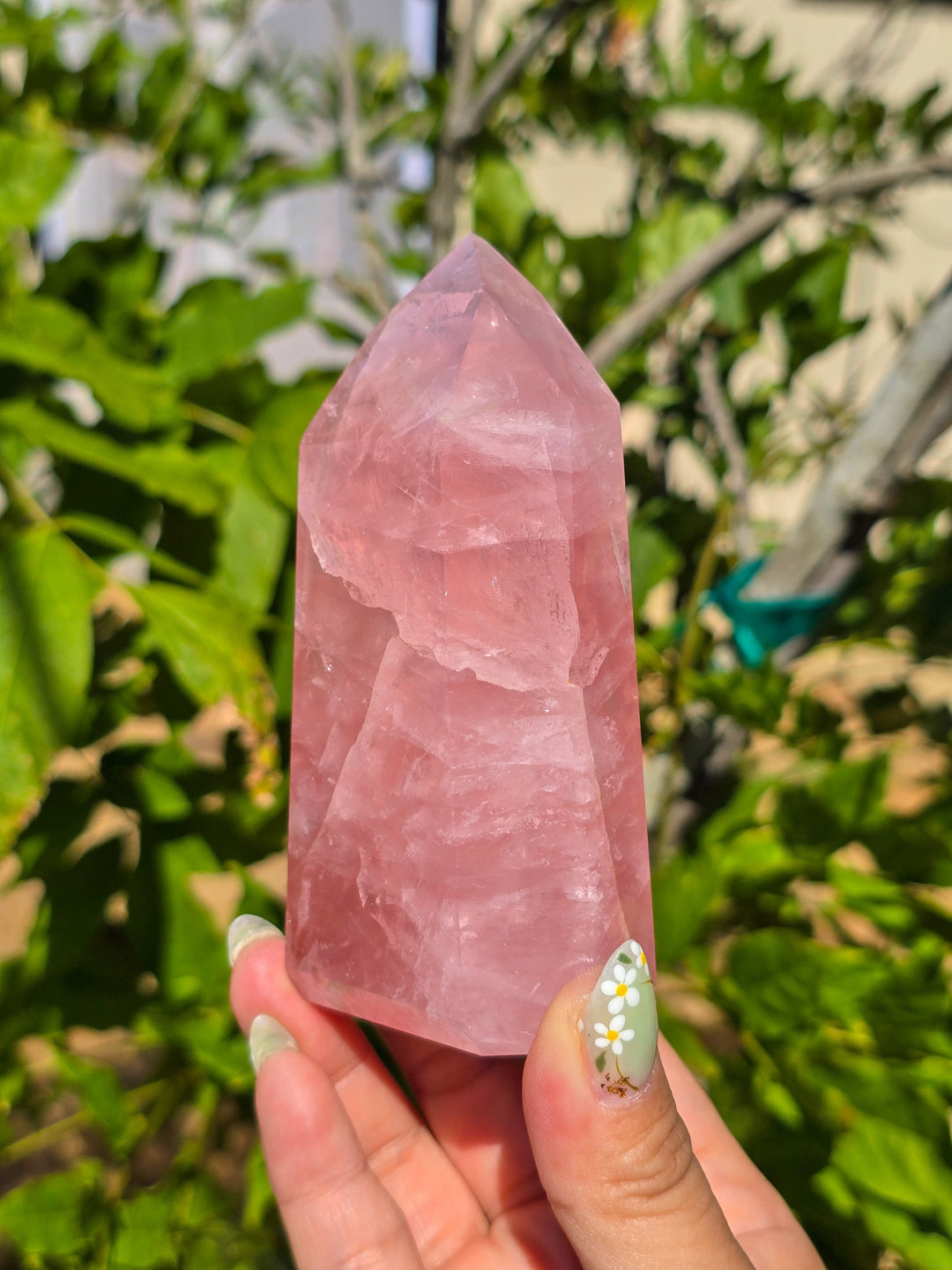 HQ Brazillian Rose Quartz Tower T2