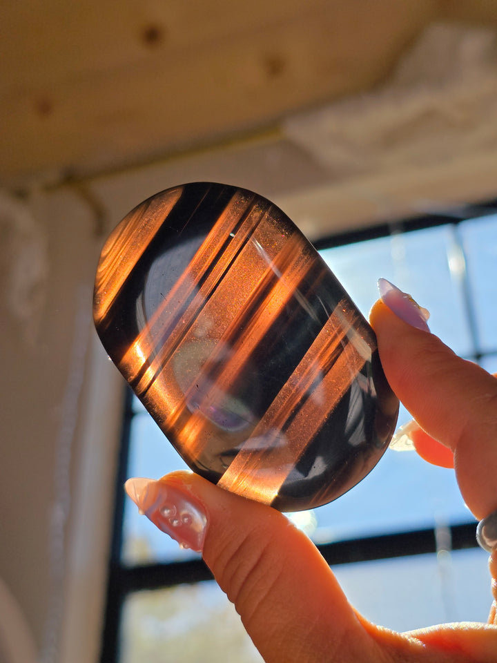 Midnight Lace Obsidian Palmstone