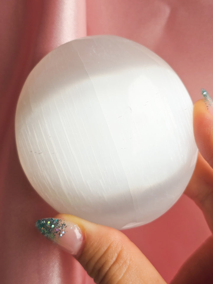 Satin Spar Selenite Palmstone