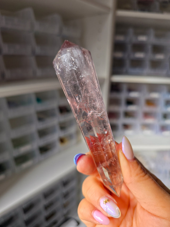 Bi-Colored Prasiolite DT from Brazil