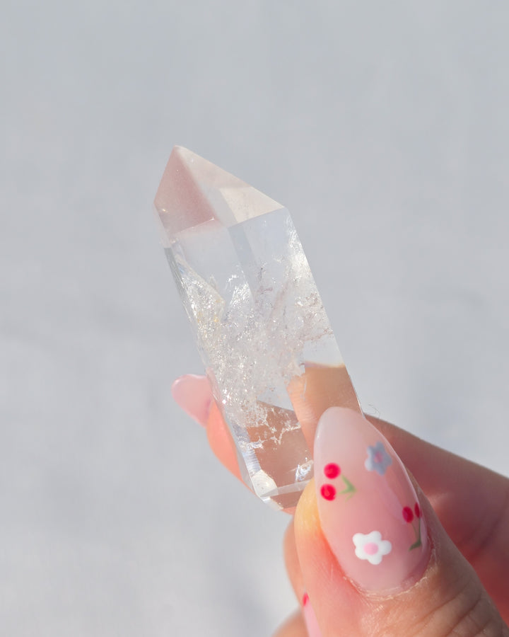 Pink Lithium Quartz Tower M