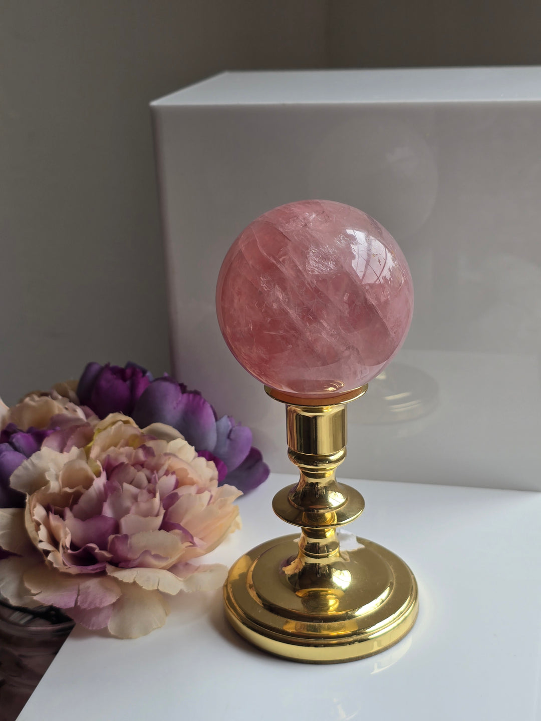 HQ Brazillian Rose Quartz Sphere "A"