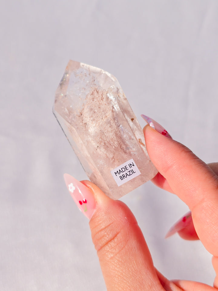 Pink Lithium Garden Quartz Tower I