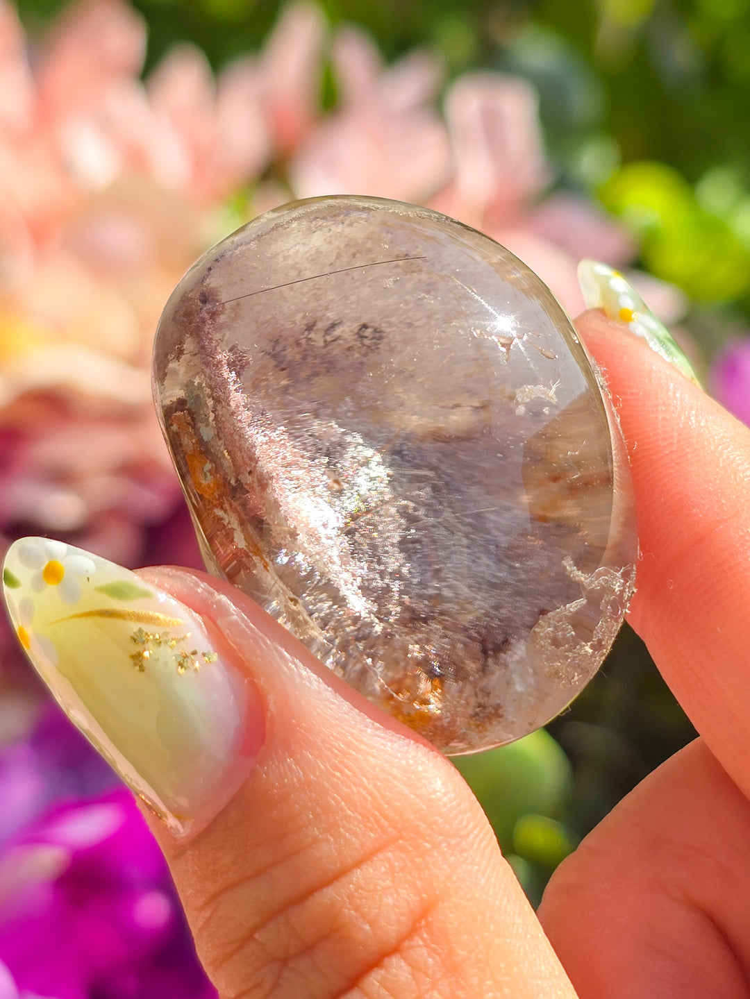 Garden Quartz Lens With Rutile H