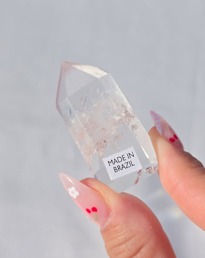 Pink Lithium Quartz Tower M