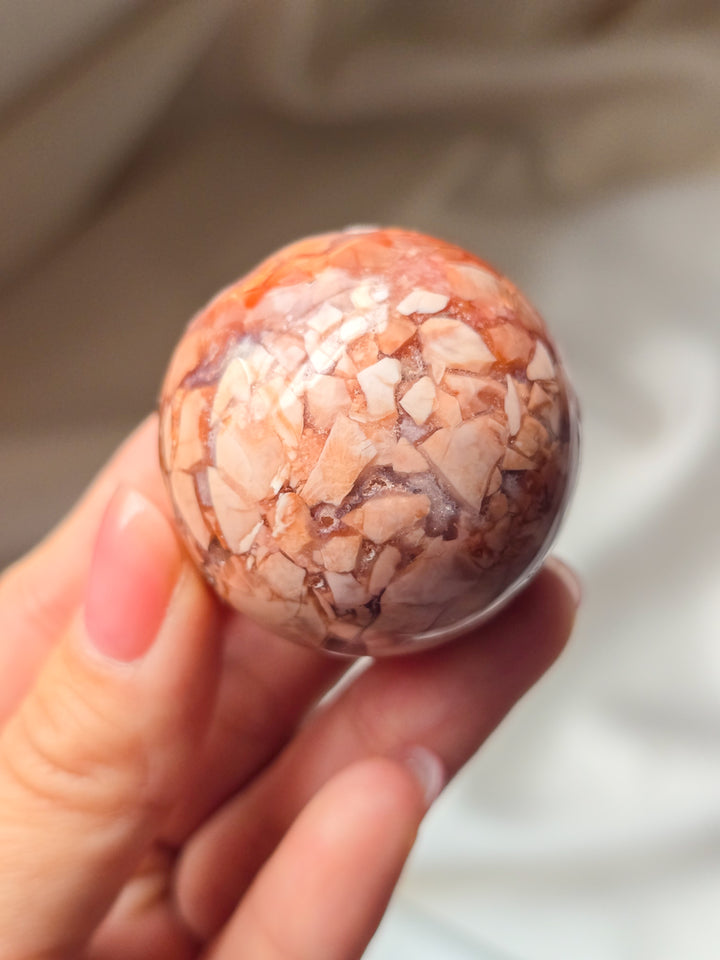 Cotton Candy Agate Sphere A