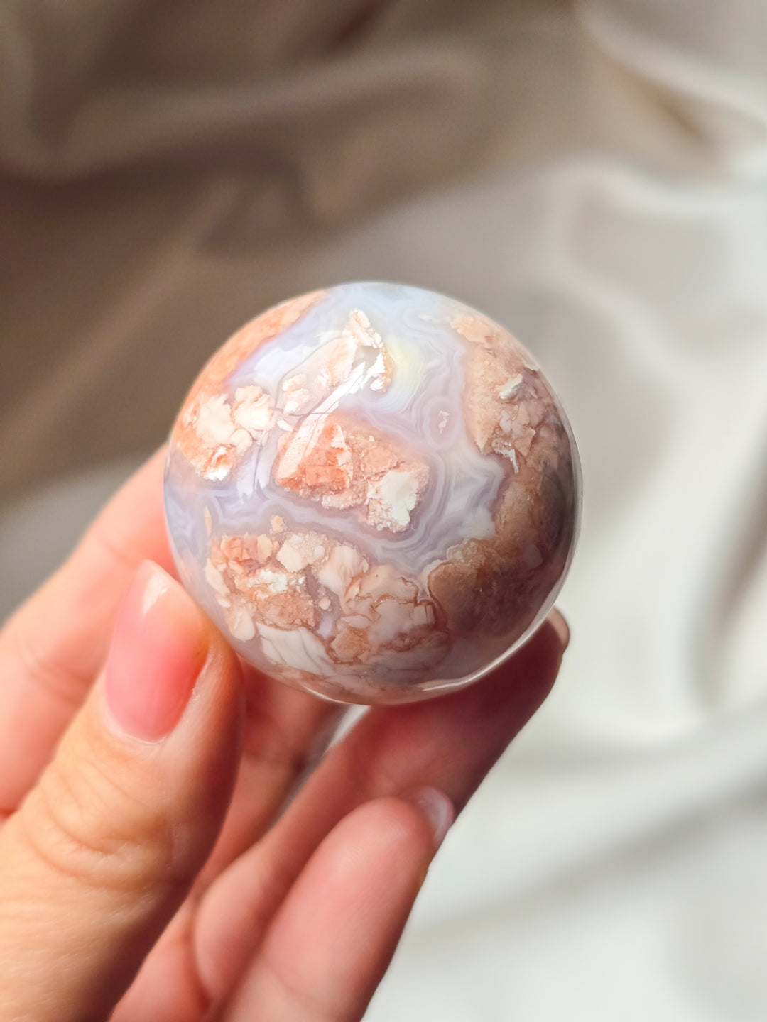 Cotton Candy Agate Sphere B