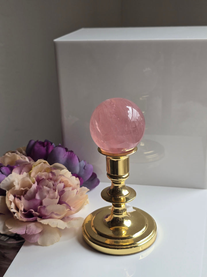 HQ Brazillian Rose Quartz Sphere "E"