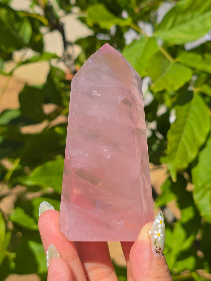 HQ Brazillian Rose Quartz Tower T11