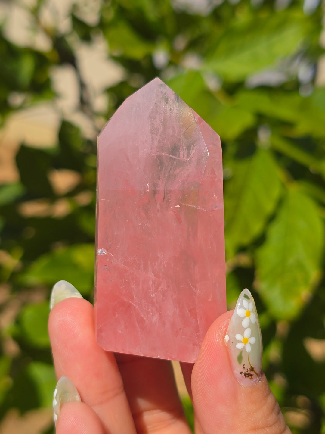 HQ Brazillian Rose Quartz Tower T17