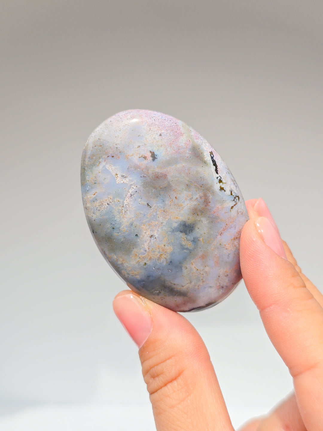 Zebra &amp; Sea Jasper Palmstones