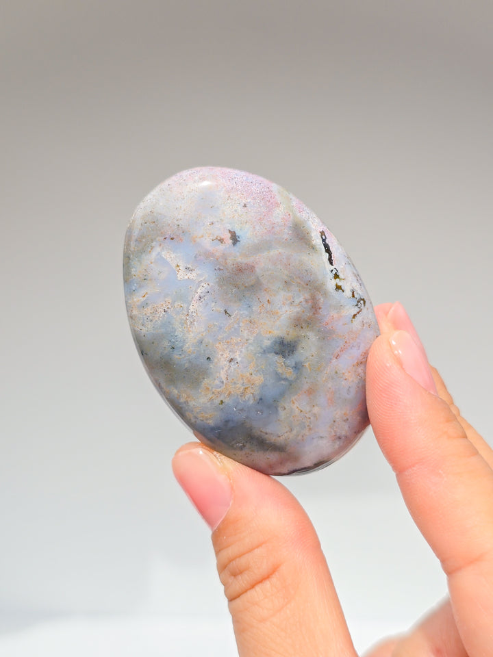 Zebra &amp; Sea Jasper Palmstones