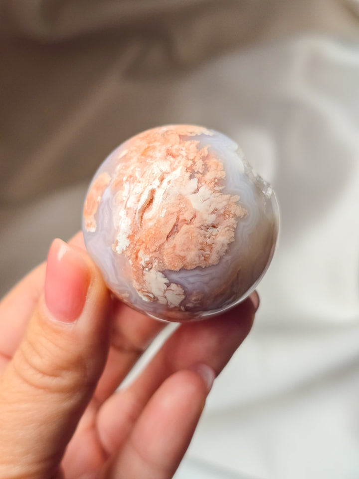 Cotton Candy Agate Sphere B